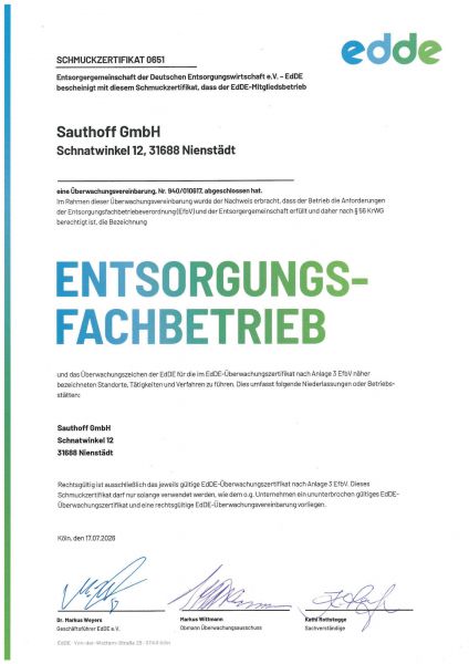 EfB-Zertifikat
